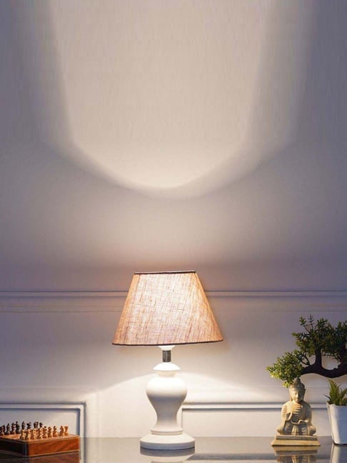 Kapoor Lamp Shades Limina White Wood Table Lamp with White Cotton Shade-picture-25