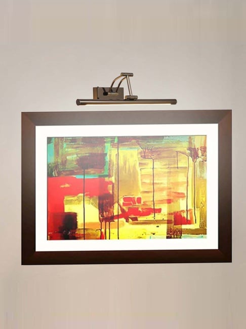 Kapoor Lamp Shades Rosalyn 3 Colour Led Adjustable Swivel Picture Light In Pearl Black Finish