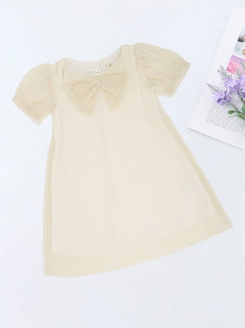 Pantaloons Baby Girls Marshmallow Textured Dress