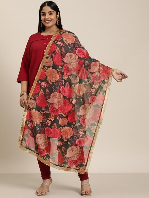 Varanga Green Silk Printed Duppatta-picture-41