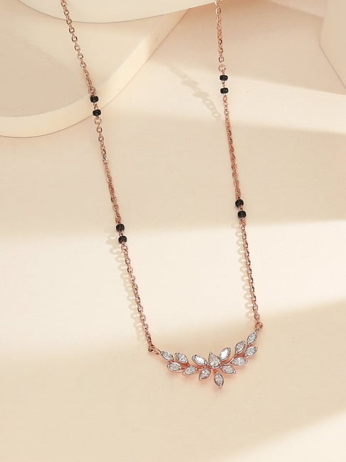 P.N.Gadgil Jewellers 18k (750) Yellow Gold Diamond Tanmaniya Mangalsutra