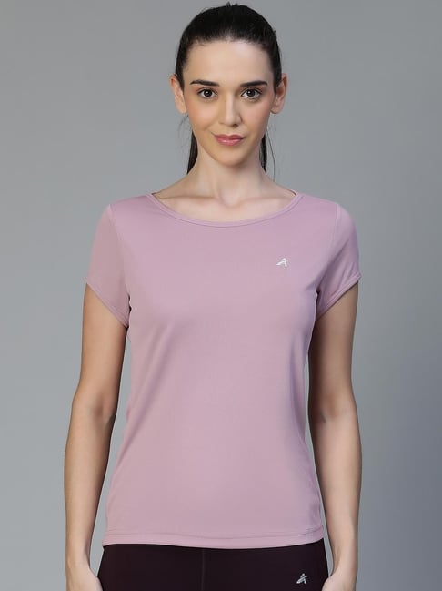 ATHLISIS Lavender Polyester Solid Sports T-Shirt-picture-27