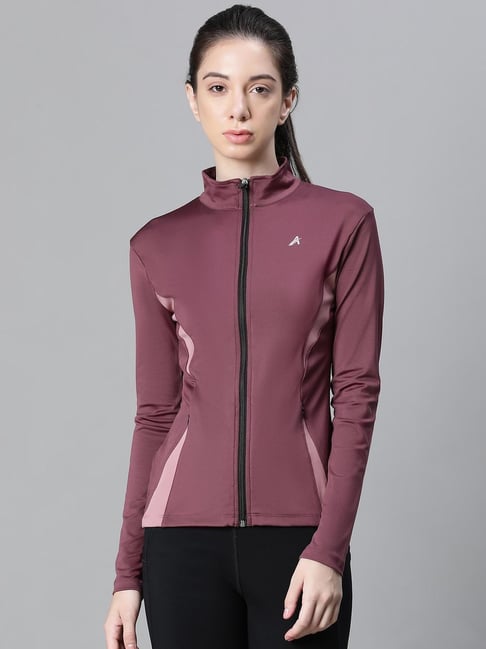 ATHLISIS Dmauve Polyester Solid Sports Jacket