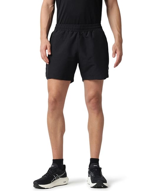Asics Black Regular Fit Sports Shorts-picture-10