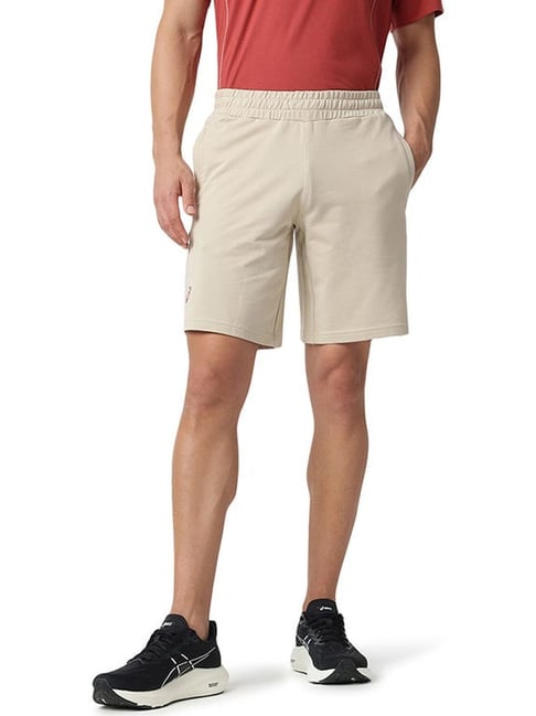 Asics Cream Cotton Regular Fit Sports Shorts-picture-41