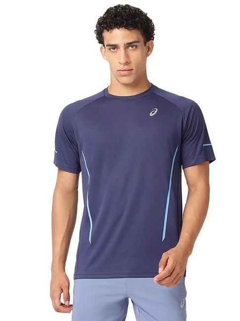 Asics Blue Regular Fit Sports T-Shirt-picture-46