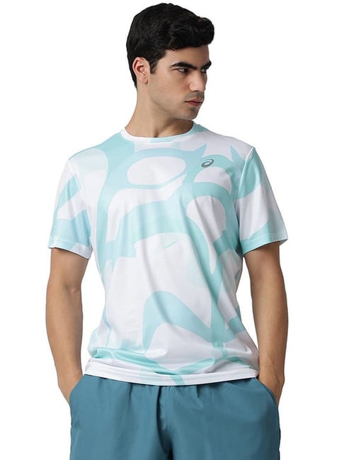 Asics White Regular Fit Printed Sports T-Shirt-picture-48