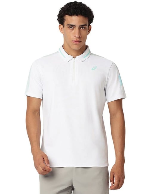 Asics White Regular Fit Printed Sports Polo-picture-41