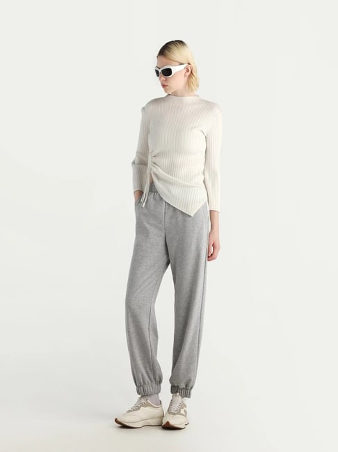 RAREISM Grey Cotton Regular Fit Trackpant-picture-12