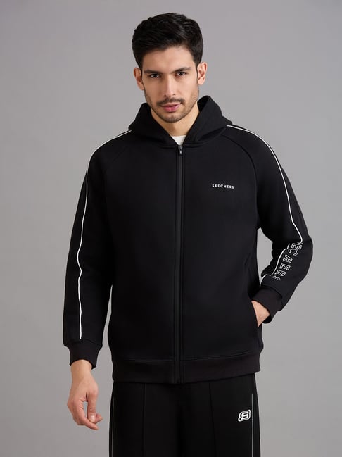 Skechers Black Regular Fit Sports Hoodie-picture-33