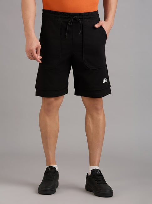 Skechers Black Regular Fit Sports Shorts-picture-24