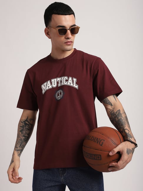 R&B Purple Cotton Relaxed Fit Graphic T-Shirt-picture-25