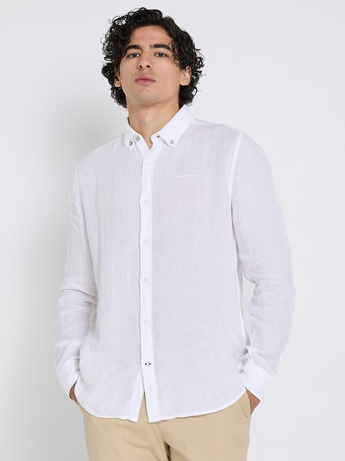 Ben Sherman White Classic Lightweight Regular Fit Shirt