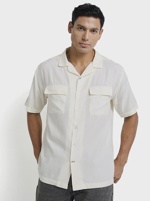 ben sherman white dress shirt Signature Cotton Oxford Shirt in White