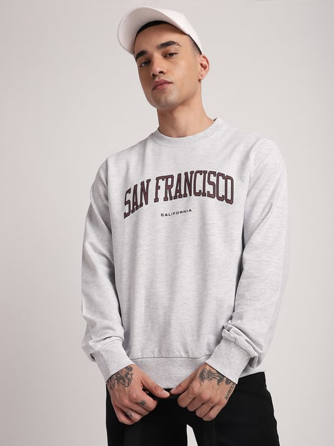 R&B Grey Regular Fit Graphic Sweatshirt-picture-34