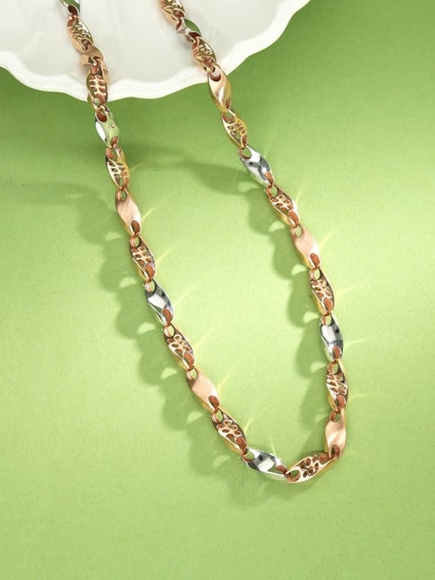 P.N.Gadgil Jewellers 18k (750) Yellow Gold Opulent Twist Chain for Men