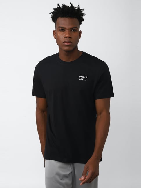 Reebok Black Regular Fit Sports T-Shirt-picture-11