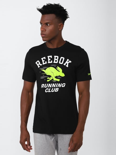 Reebok Black Regular Fit Printed Sports T-Shirt-picture-27