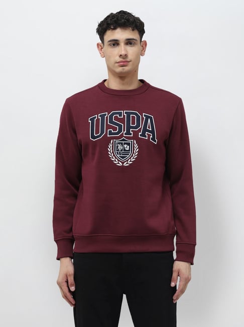 U.S. Polo Assn. Denim Co. Red Cotton Regular Fit Logo Printed Sweatshirt-picture-38