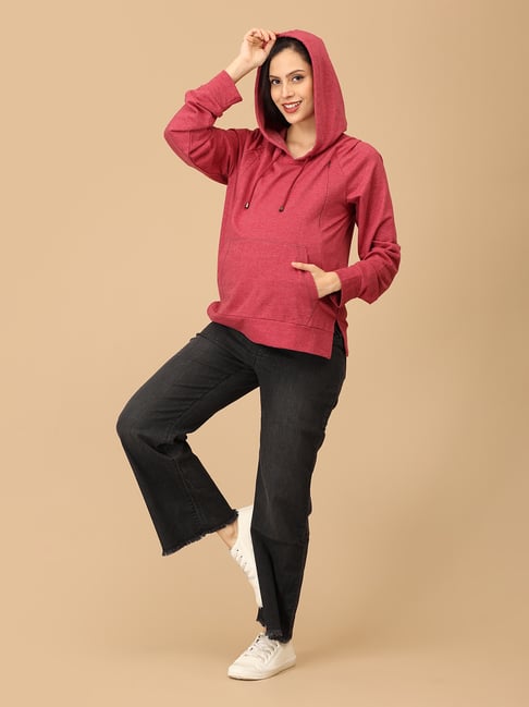 The Mom Store Red Maternity Fit Sweatshirt-picture-36