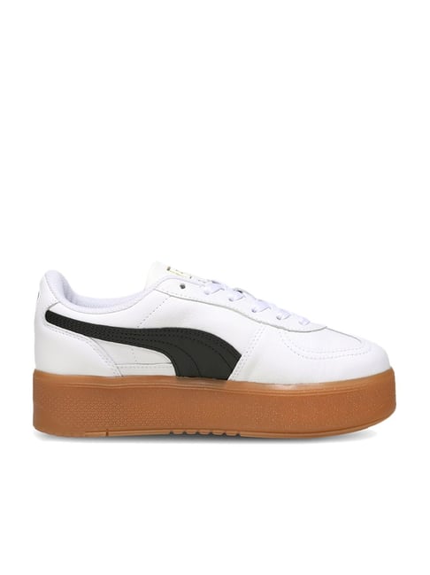Puma Women's Palermo Elevata White Casual Sneakers