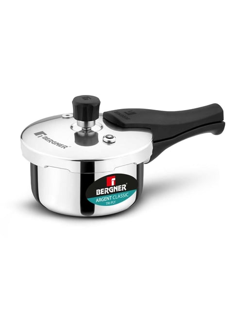 Bergner Silver Stainless Steel Pressure Cooker 1 L