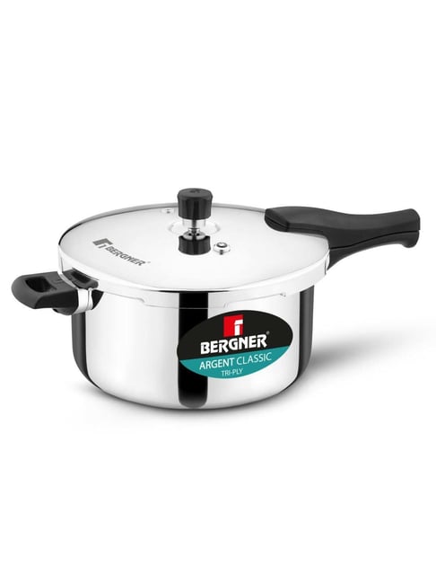 Bergner Silver Stainless Steel Pressure Cooker 6.5 L
