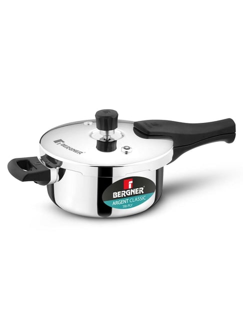 Bergner Silver Stainless Steel Pressure Cooker 3.5 L