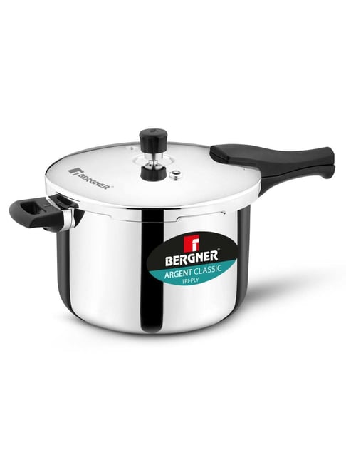 Bergner Silver Stainless Steel Pressure Cooker 8 L