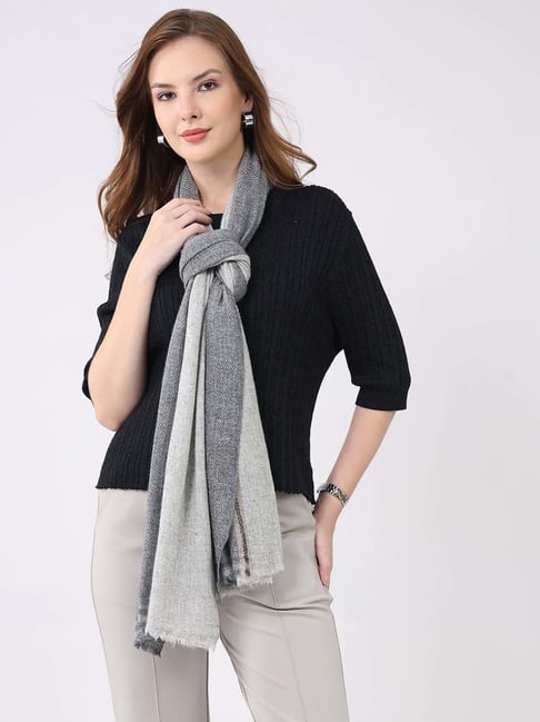 Monte Carlo Grey Textured Stole-picture-15