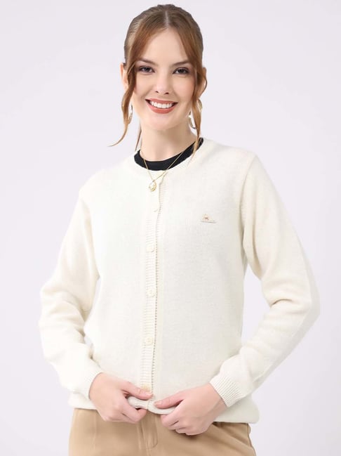 Monte Carlo Off White Regular Fit Cardigan-picture-10