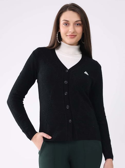Monte Carlo Black Regular Fit Cardigan-image-12