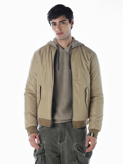 Jack & Jones Beige Regular Fit Reversible Jacket-picture-23