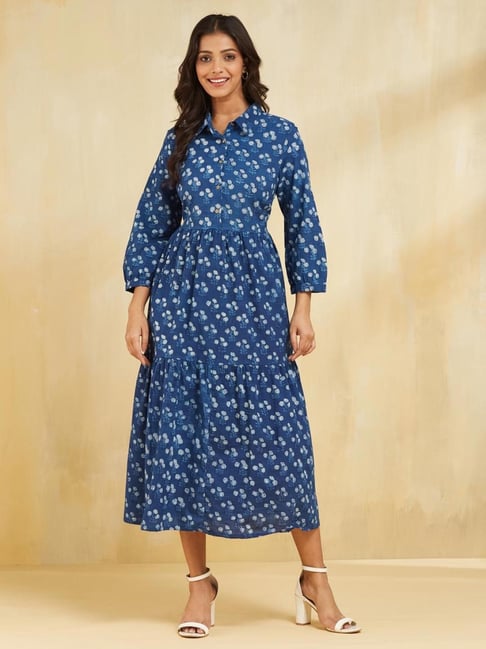 fabindia maxi dresses Cotton Maxi Fabindia Long Dresses Buy Purple Cotton Hand Block Printed Maxi Dress For Women Online