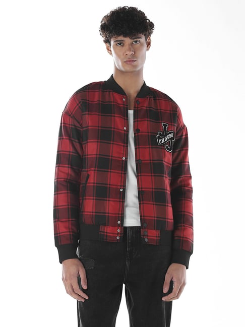 Jack & Jones Red Regular Fit Checks Jacket-picture-20