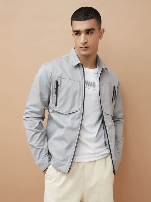 Bossini Grey Regular Fit Jacket