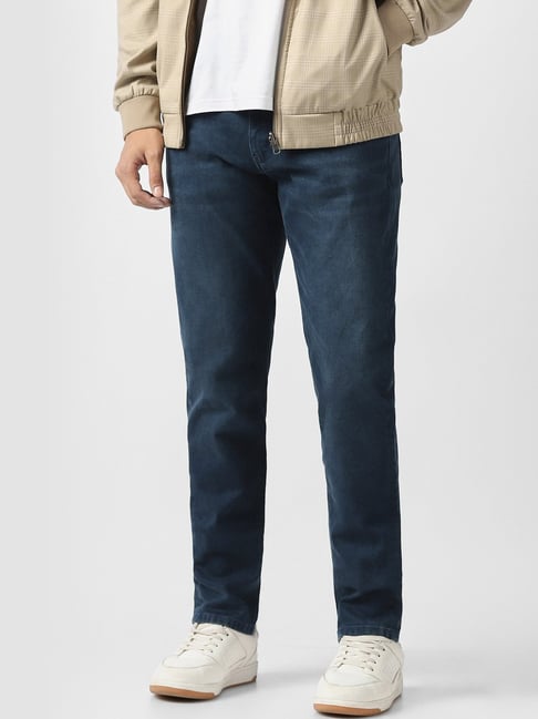 Van Heusen Navy Cotton Regular Fit Jeans-picture-27
