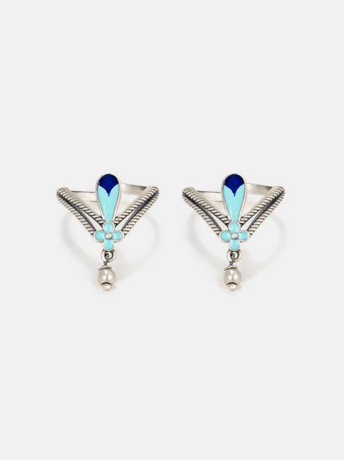 Shaya 925 Silver Mezaj Toe Rings for Women