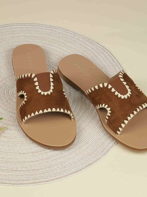Metro Women's Tan Casual Sandals-picture-24