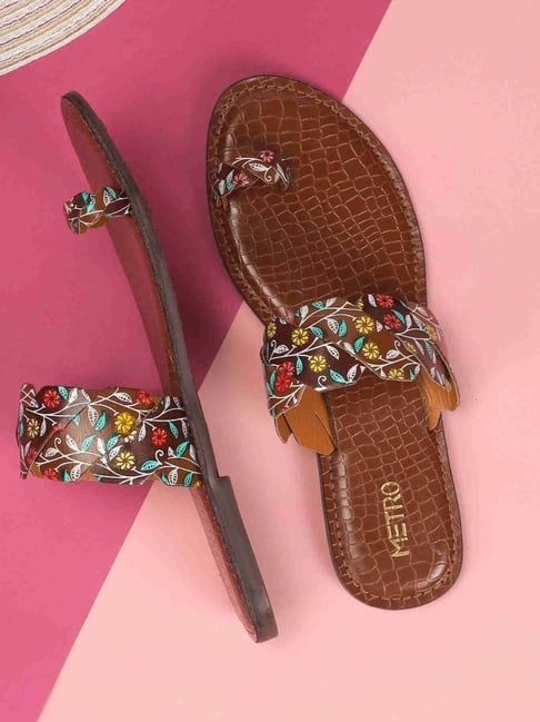 Metro Women's Blue Toe Ring Sandals-picture-34