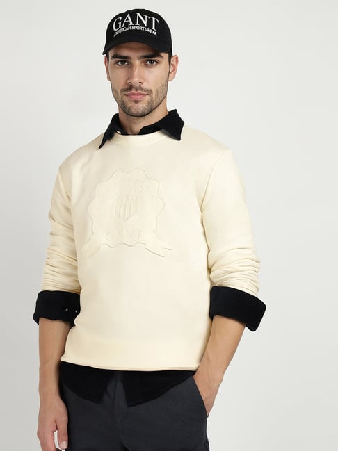 GANT Beige Regular Fit Sweatshirt-picture-13