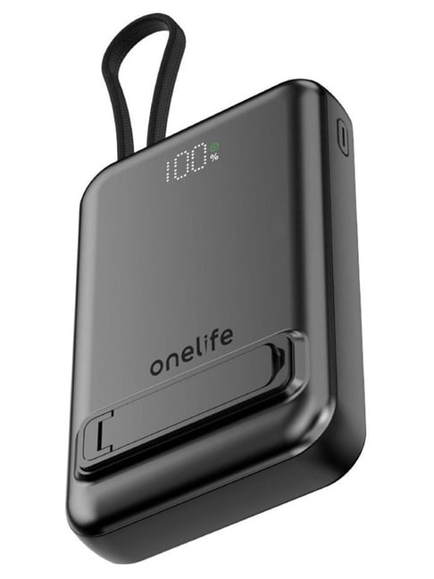 OneLife Power 10000 mAh 22.5 W Wired & Wireless Compact Power Bank ( Black )