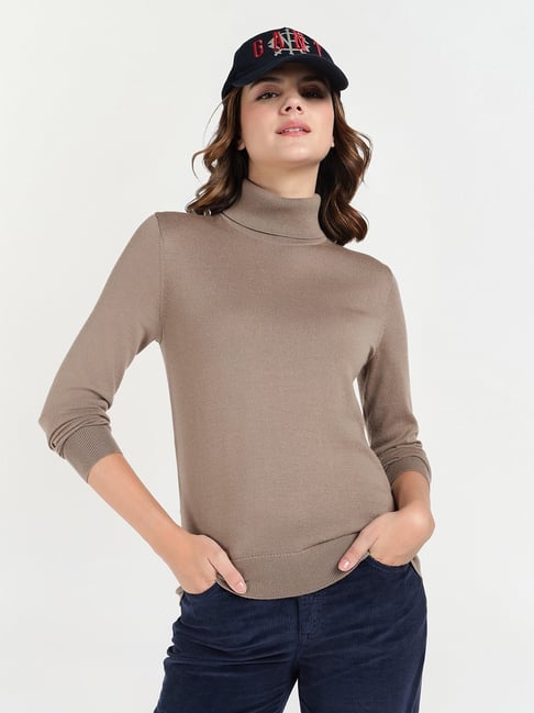 GANT Beige Regular Fit Sweater-picture-15