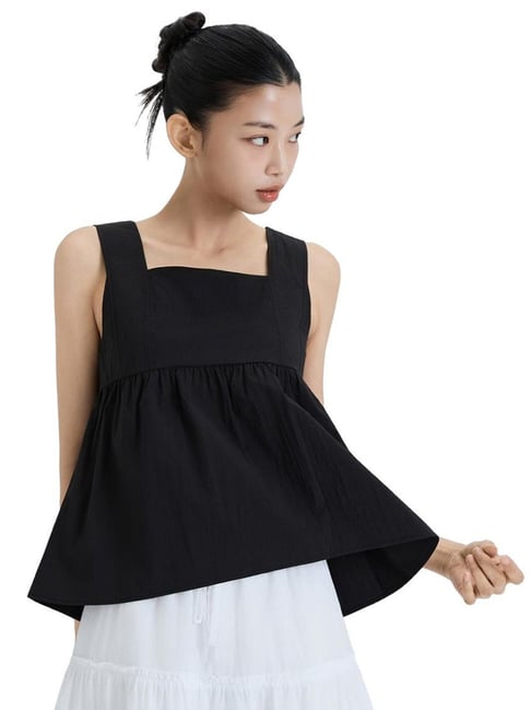 MIXXO Black Regular Fit Blouse