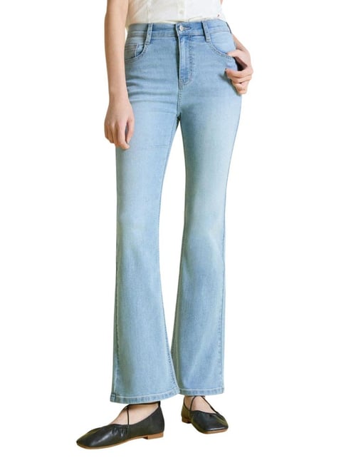 MIXXO Indigo Fit-Up Mid Rise Bootcut Fit Denim Jeans