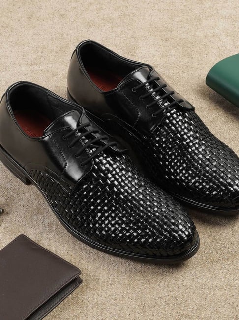 Metro Men's Black Oxford Shoes-picture-35