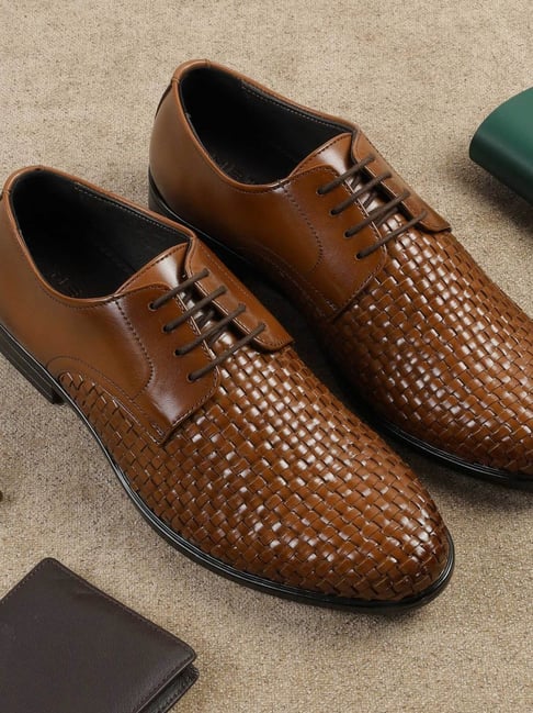 Metro Men's Tan Oxford Shoes-picture-47