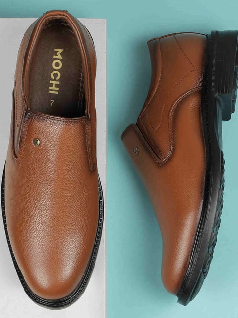 Buy Mochi Men's Tan Slip-On Shoes at Best Price @ Tata CLiQ