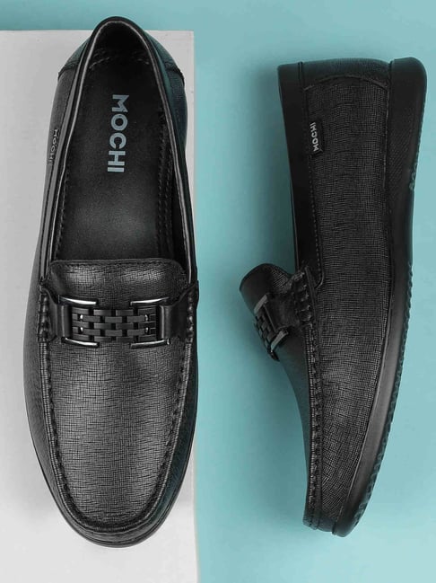 Mochi Men's Black Loafers-picture-42