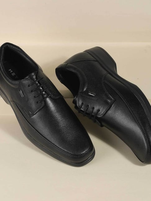 Metro Men's Black Derby Shoes